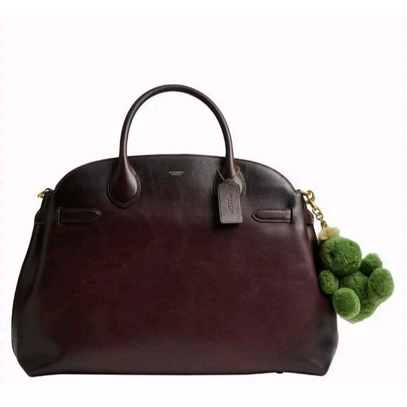 Coach GREEN REXY Plush Curly Shearling Bag Charm NWT - Picture 2 of 14